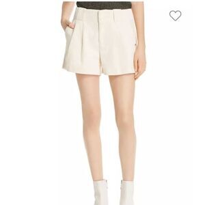 Scotch & Soda Corduroy Shorts Cream Pleated Mid Rise Women's Size Small